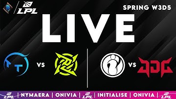 LPL 2025 Live Spring |  LPL English with Nymaera & Initialise TT vs NIP | IG vs JDG