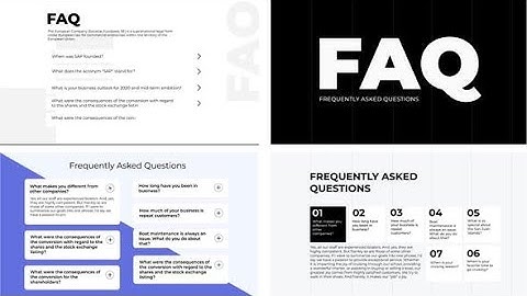 FAQ Frequently Asked Questions Answers AFTER EFFECTS Template Videohive 31989449