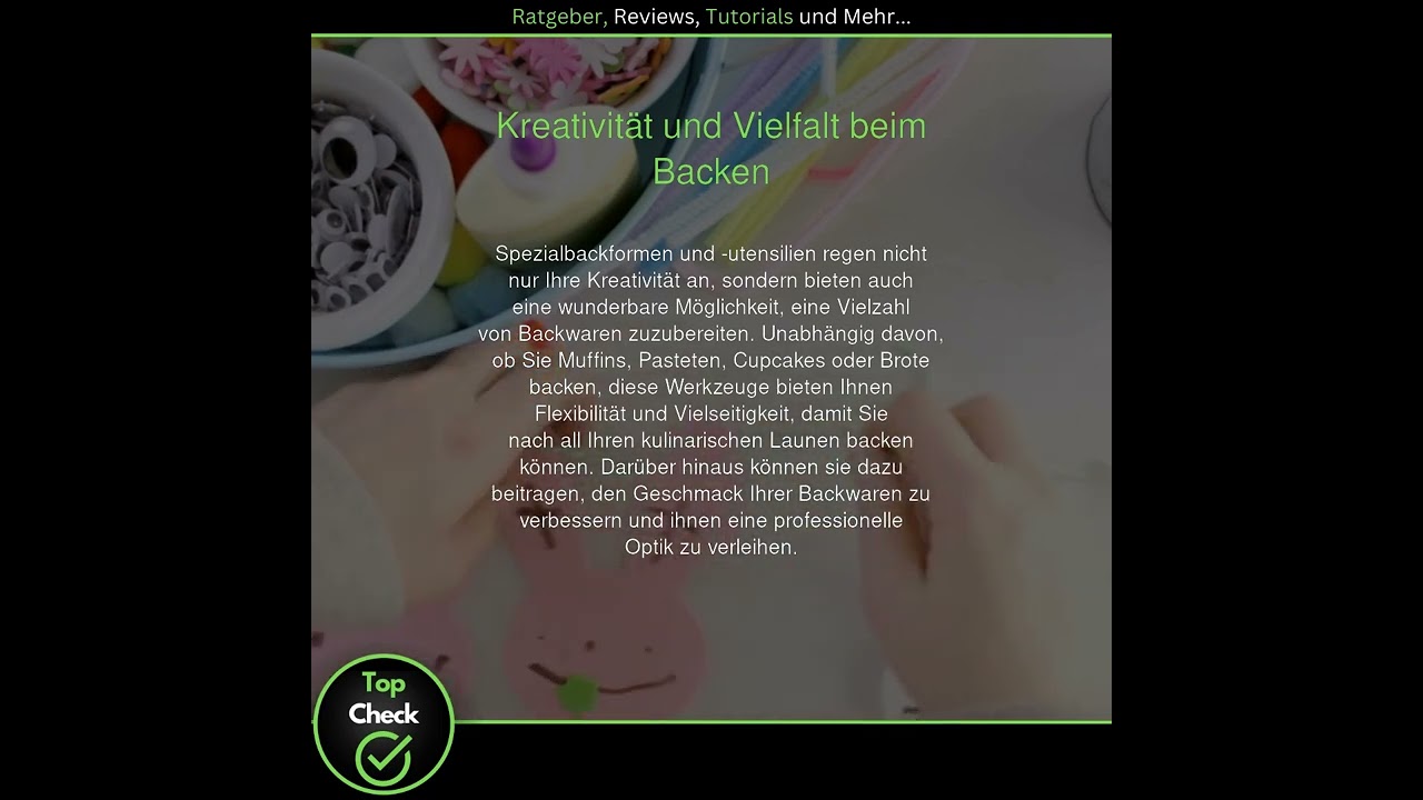 Die Magie des Backens mit Spezialbackformen und -utensilien - YouTube