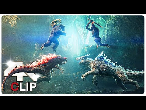 Skar King &amp; Shimo Vs Godzilla &amp; Kong - Fight Scene | GODZILLA X KONG THE NEW EMPIRE (2024)Movie CLIP