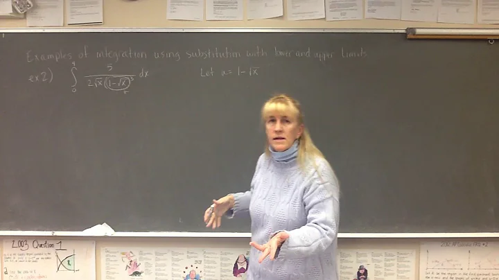 4.5 Integration using substitution with lower and upper limits