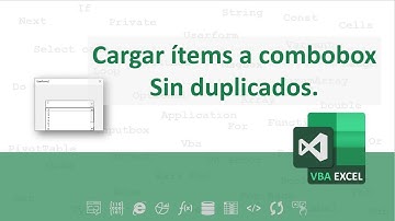 Cargar elementos a un combobox sin duplicados (VBA Excel)