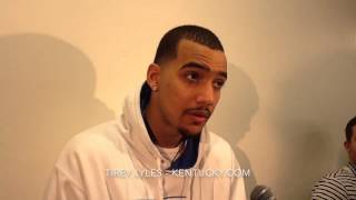 Kentucky's Trey Lyles on scoring 18 points for the second straight game.