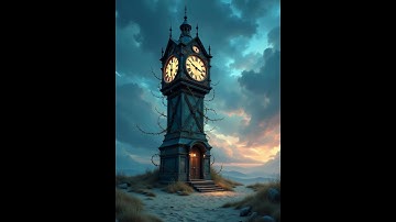 The Enchanted Clock Tower at Twilight