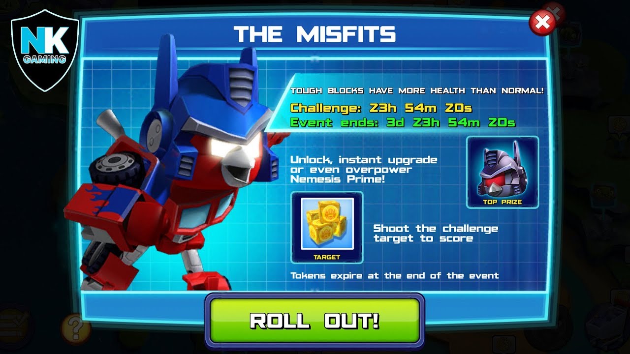 Angry Birds Transformers The Misfits Day 3 Featuring Nemesis Hot Rod YouTube