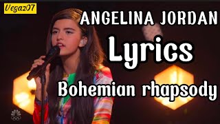 Bohemian rhapsody lyrics Angelina jordan