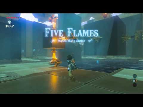 Video: Zelda - Rucco Maag A Five Torches Skúšobné Riešenie V Dychu Divočiny