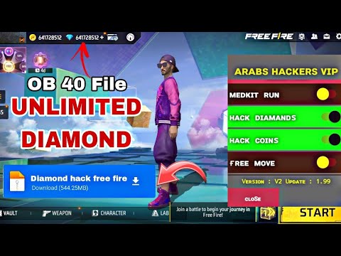 FREE FIRE NEW OB38 MOD MANU UNLIMITED DAIMONDS NEW HACK LATEST VERSION APK  2023 🤫 100% PROOF 💎 NEW 