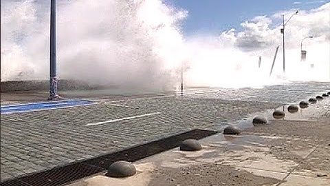 Fuertes marejadas se registraron en Viña del Mar