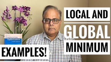 Local and Global Minimum, Optimization Tutorial 1