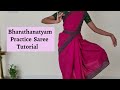 Easy method to tie Bharathanatyam practice saree| Improved version| Lakshmi Venkatesh|Saree tutorial