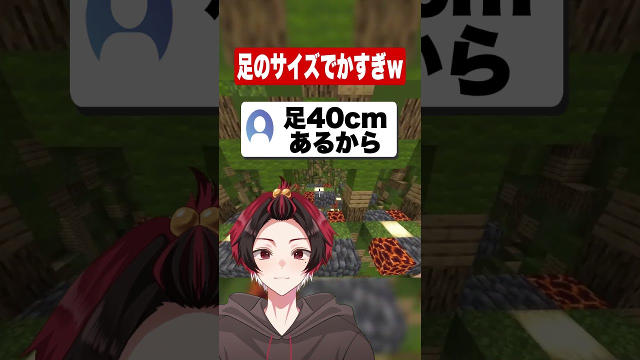 足のサイズいくつ? #マイクラ #shorts #はるかっと #マイクララジオ