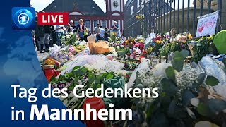 Mannheim: Schweigeminute und Tag des Gedenkens