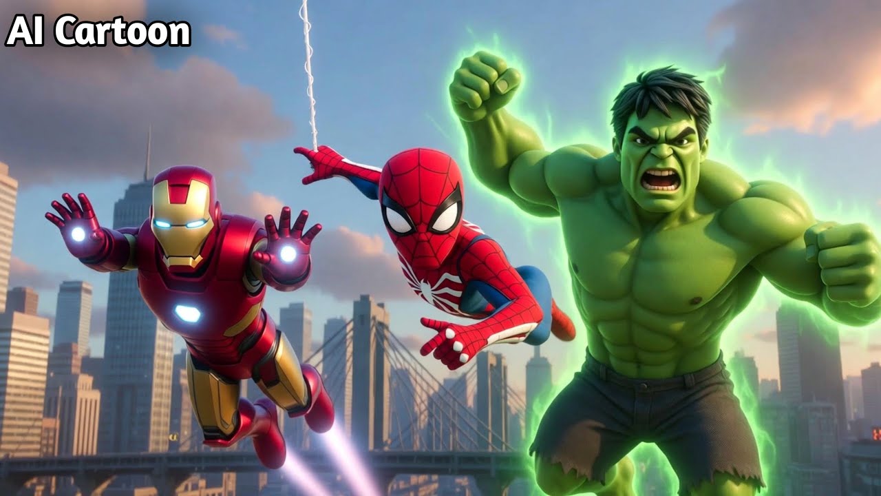 Iron Man, Hulk aur Spider-Man Ki Emotional & Funny Kahani 😢😂 | Pixar Style Avengers Story