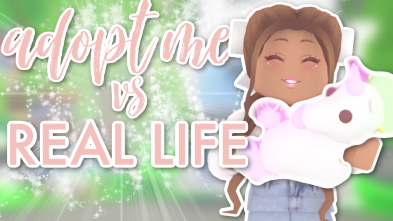 Roblox Adopt Me Vs Real Life Grace K Youtube - roblox adopt me in real life