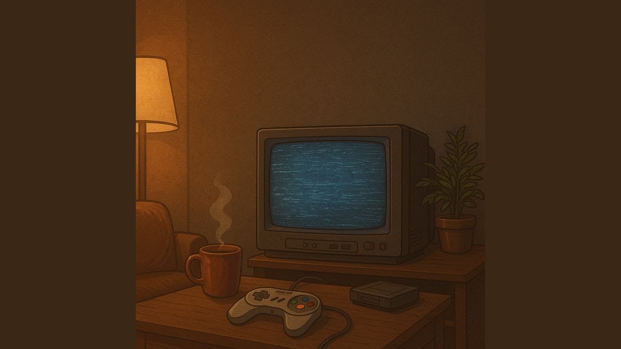 Final Fantasy VII LoFi Vibes – Snowy Ambient Chill on CRT TV (1 Hour Extended Mix)