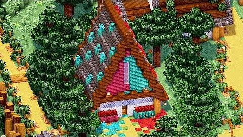 I Built a Cozy Nether Portal Cottage in My Forever World