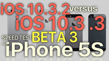 iPhone 5S : iOS 10.3.2 vs iOS 10.3.3 Beta 3 Speed Test (Build 14G5047a)