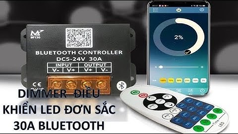 DIMMER TĂNG GIẢM ÁNH SÁNG ĐƠN SẮC 30A BLUETOOTH