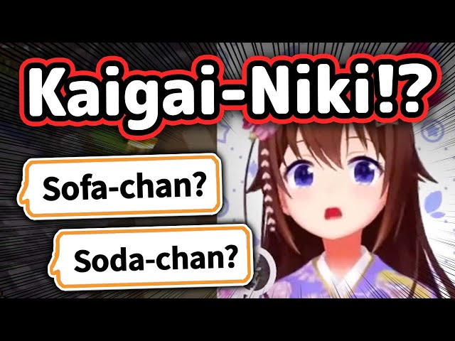 Sora Notices Kaigai-Niki Saying Sofa-Chan In Chat...【Hololive】 class=