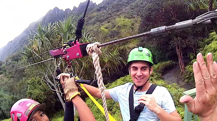 Kualoa Ranch Zipline, Hawaii April 2019