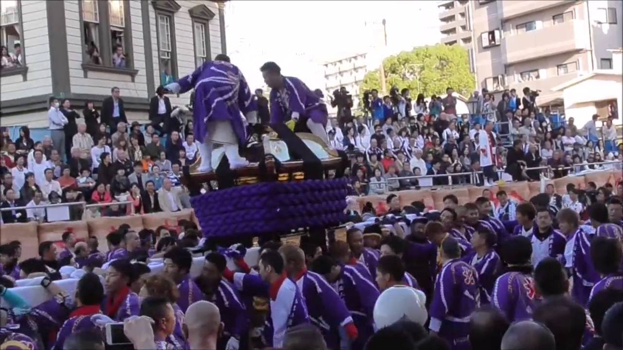 松山道後秋祭り２０１６ 鉢合わせ 北小唐人ｖｓ道後村 Youtube