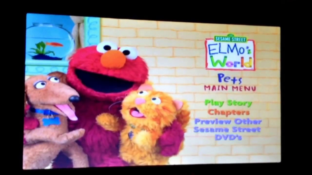 Elmo World Pets DVD Menu - YouTube.