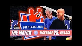 John McEnroe vs Andre Agassi - Pickleball Legends Battle