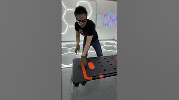 LEADALLWAY 7-in-1 Folding Portable Workbench Work Table as Workbench #tools #workshopessentials