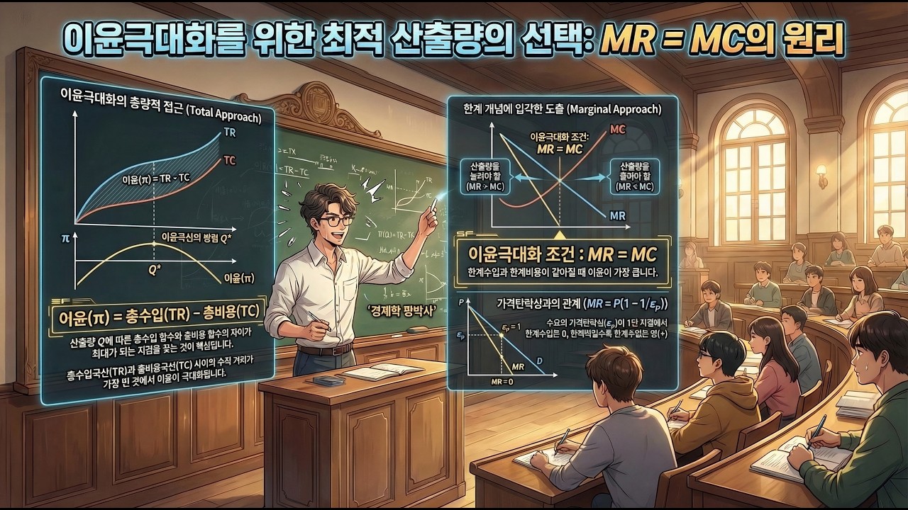 [이준구 미시경제학 8판 38] 제10장 기업의 이윤극대화 - 10.1 이윤극대화를 위한 산출량의 선택