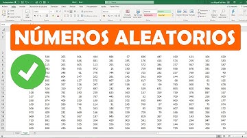 Función ALEATORIO.ENTRE en Excel