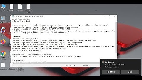 Kukanos (kukanossosanos@onionmail.org) ransomware removal.