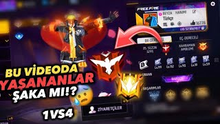 BU YAŞANANLAR ŞAKA MI? 1VS4 MAÇTA EN FAZLA NE OLABİLİR Kİ! | KAHRAMAN LİG 1VS4 | FREE FIRE