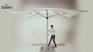 elegant Op risico Ambient Solero® Basto Pro parasol - 4x4 or 5x5m - YouTube