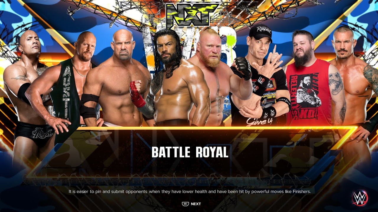 8 SUPERSTAR BATTLE ROYAL MATCH AT NXT WAR GAMES | REALISTIC GRAPHIC GAMEPLAY | PS5 | [HDR 4K 60FPS] 
