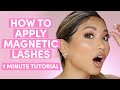 How to apply magnetic lashes  1 minute tutorial