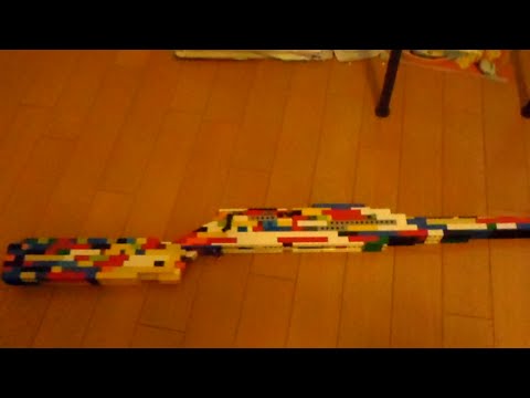 レゴで排莢するゴム銃作ってみた。(Lego ejecting rubber band gun)