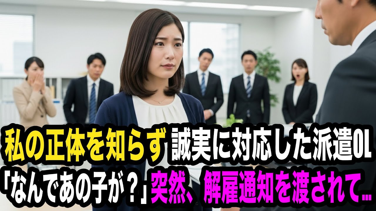 「大物とは知らず」誠実に対応した派遣OLへの解雇通知...「なんであの子が？」会社を激震させた裏事情とは…