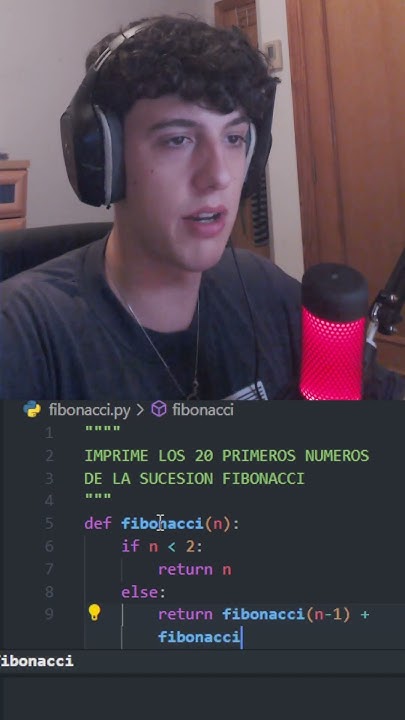 Sucesion de Fibonacci en Python! #python #java #javascript #shorts ...