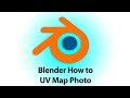 How to UV Map a photo in blender 3D tutorial 2017