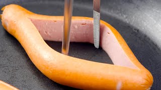 Slice The Hot Dog & Hold It Open For 30 Seconds | Unforgettable Breakfast Ideas!