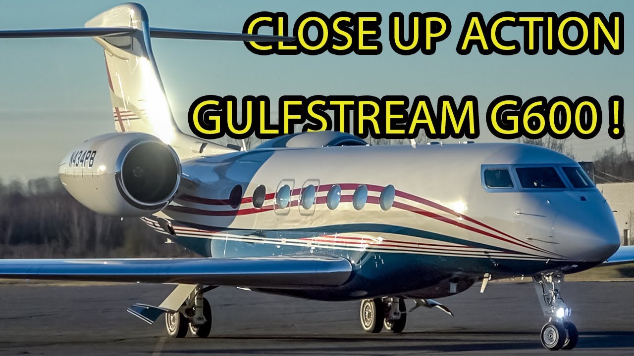Gulfstream G600 CLOSE UP ACTION at Bromont Airport (ZBM / CZBM)