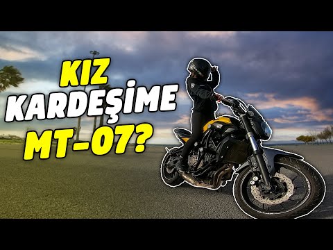 KIZ KARDEŞİME MOTOR SÜRMEYİ ÖĞRETTİM - 100.000 ABONEYE ÖZEL - MT07 MOTOVLOG