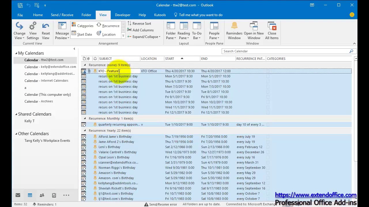 Export Outlook Calendar To Excel YouTube