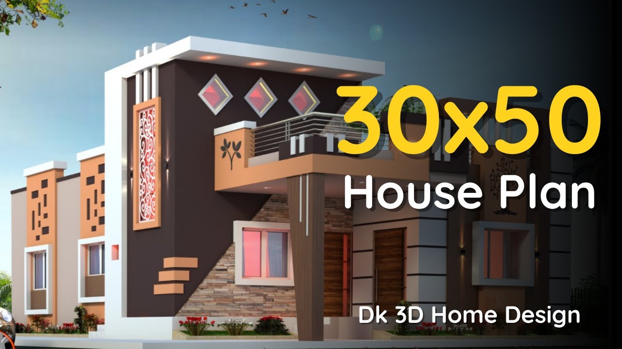 Single Floor House Plan Design | Beautiful House Design | 30x50 ...