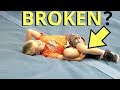 😱BROKEN LEG ROCK CLIMBING!?!?! 😮