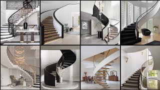 spiral and curved staircase latest design ideas for home decoration