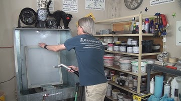 How To Screen Print: Clearing Out The Stencil After Screen Washout