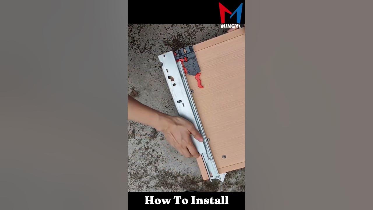 How to install undermount drawer slides | Kitchen cabinet fittings #shorts