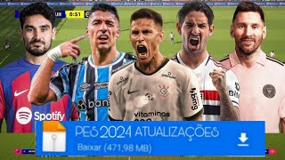 PES 2023 PPSSPP BRASILEIRÃO EUORPEUS NOVAS TRANSFERÊNCIAS